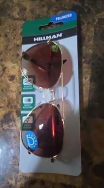 Hillman Polarized Aviator Sunglasses with Gold Frame and Brown Lenses